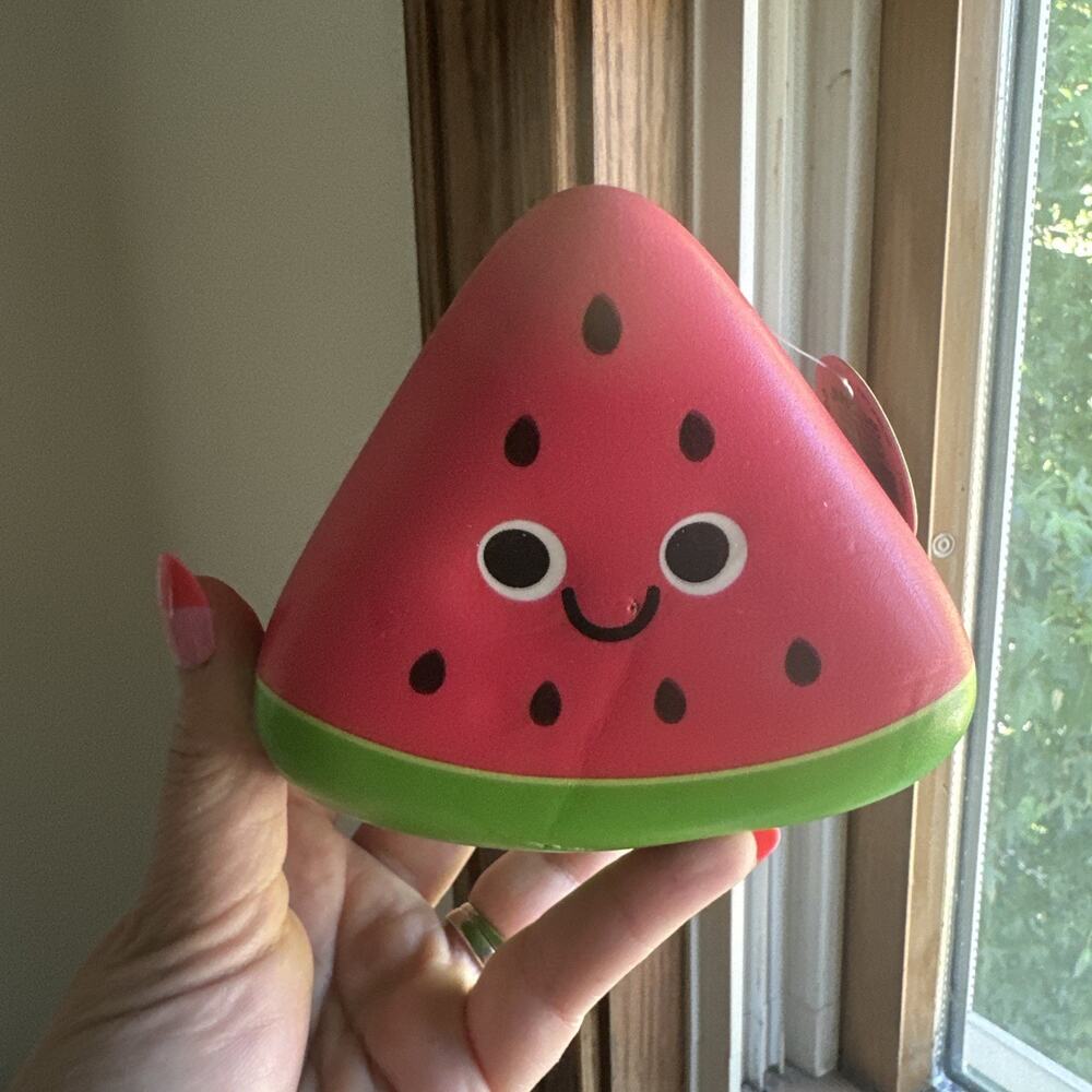 Ja-Ru Squeesh Yum 5 Inch Fruity Bunch Foam Squishy Toy Watermelon BNWT